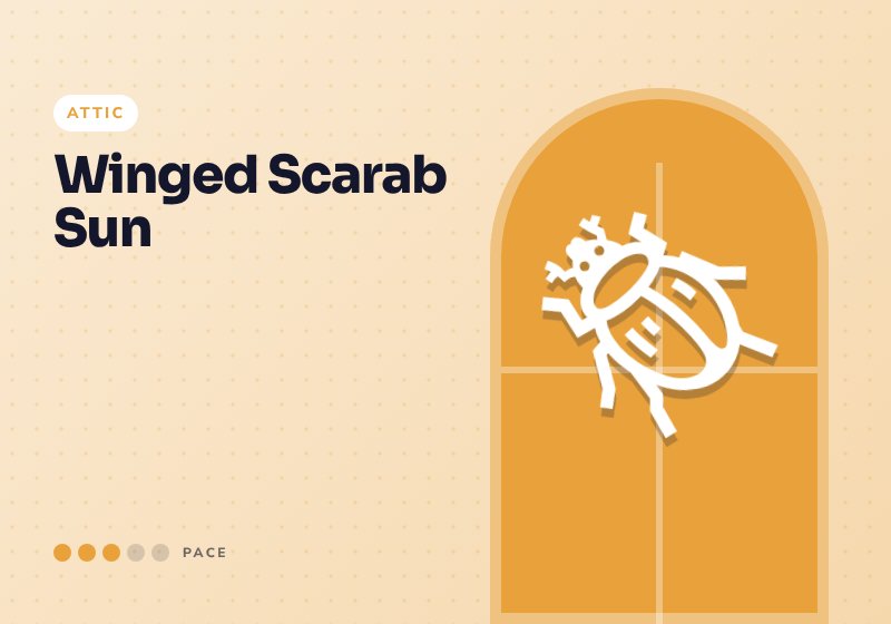 Winged Scarab Sun artwork